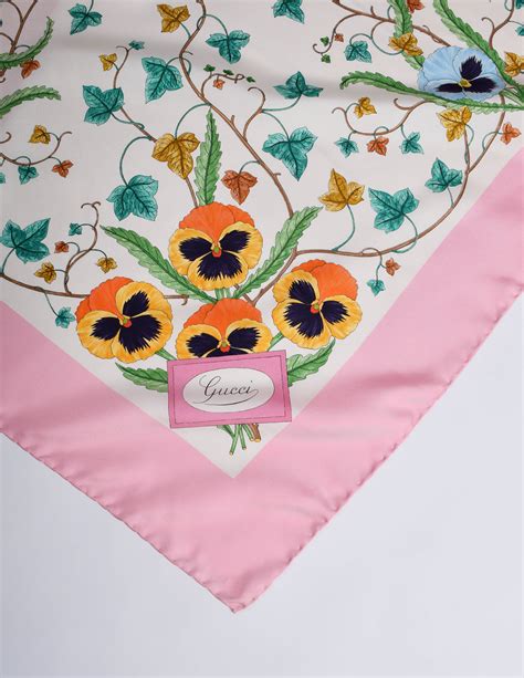 scarves gucci flora|gucci floral scarf vintage.